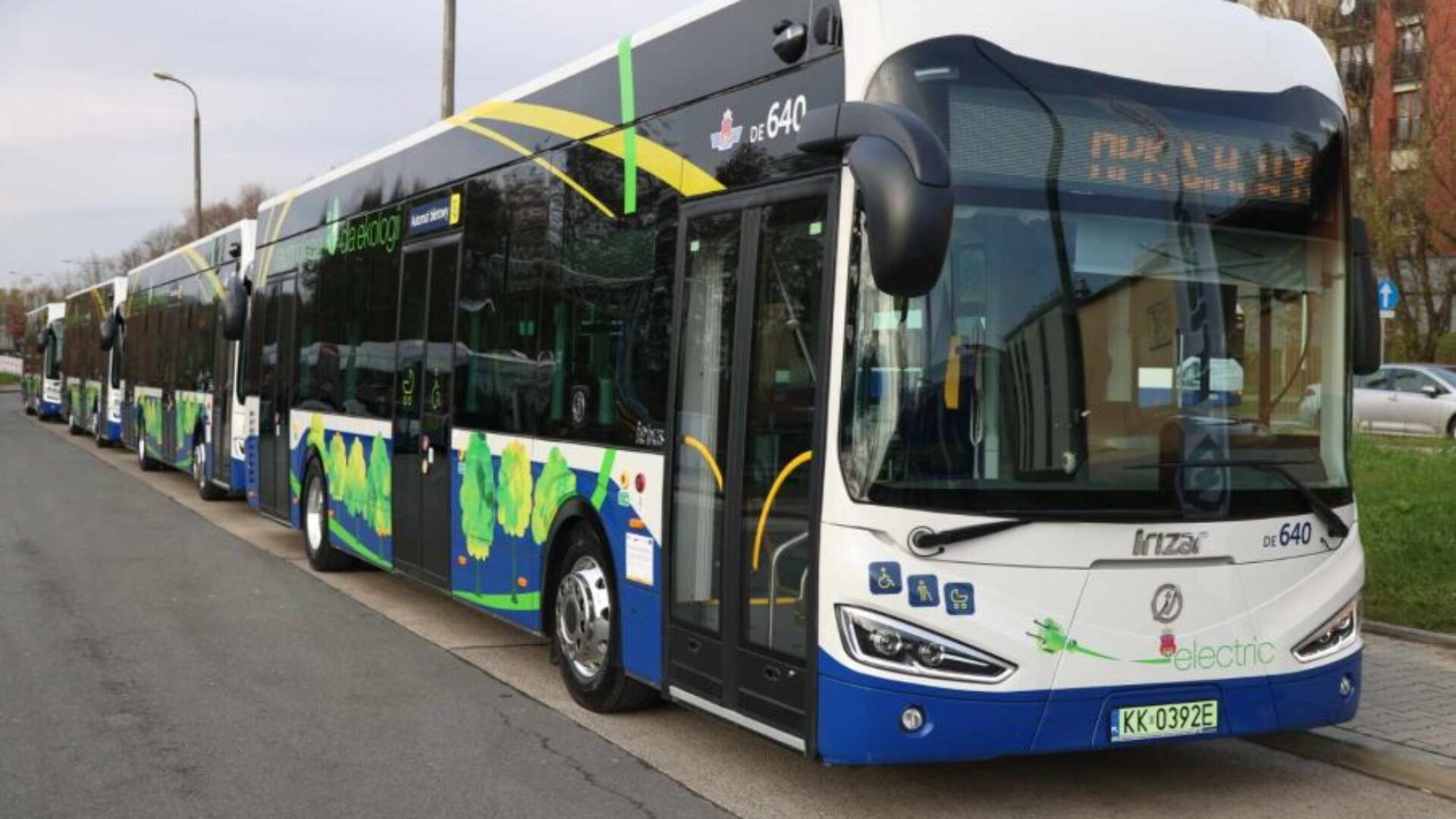 Autobus elektryczny Irizar. Fot. Magiczny Kraków.