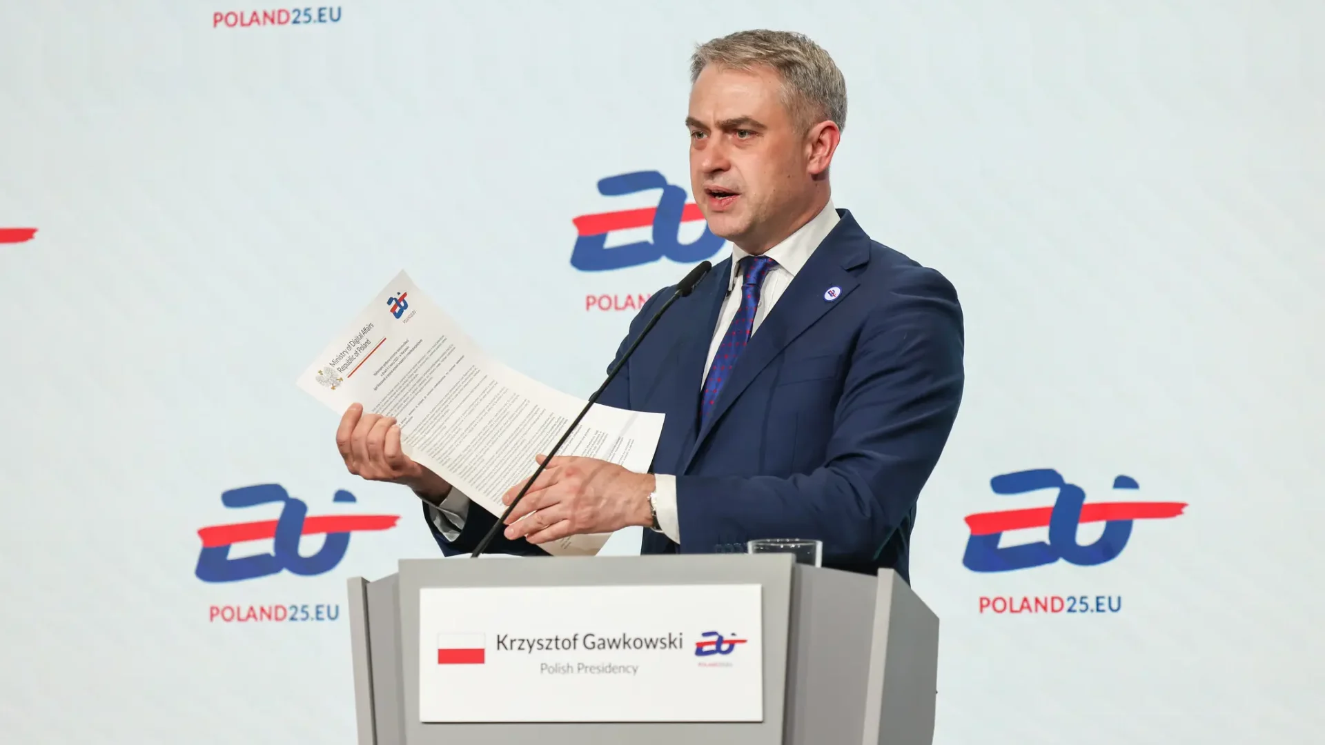 Wicepremier i minister cyfryzacji Krzysztof Gawkowski.