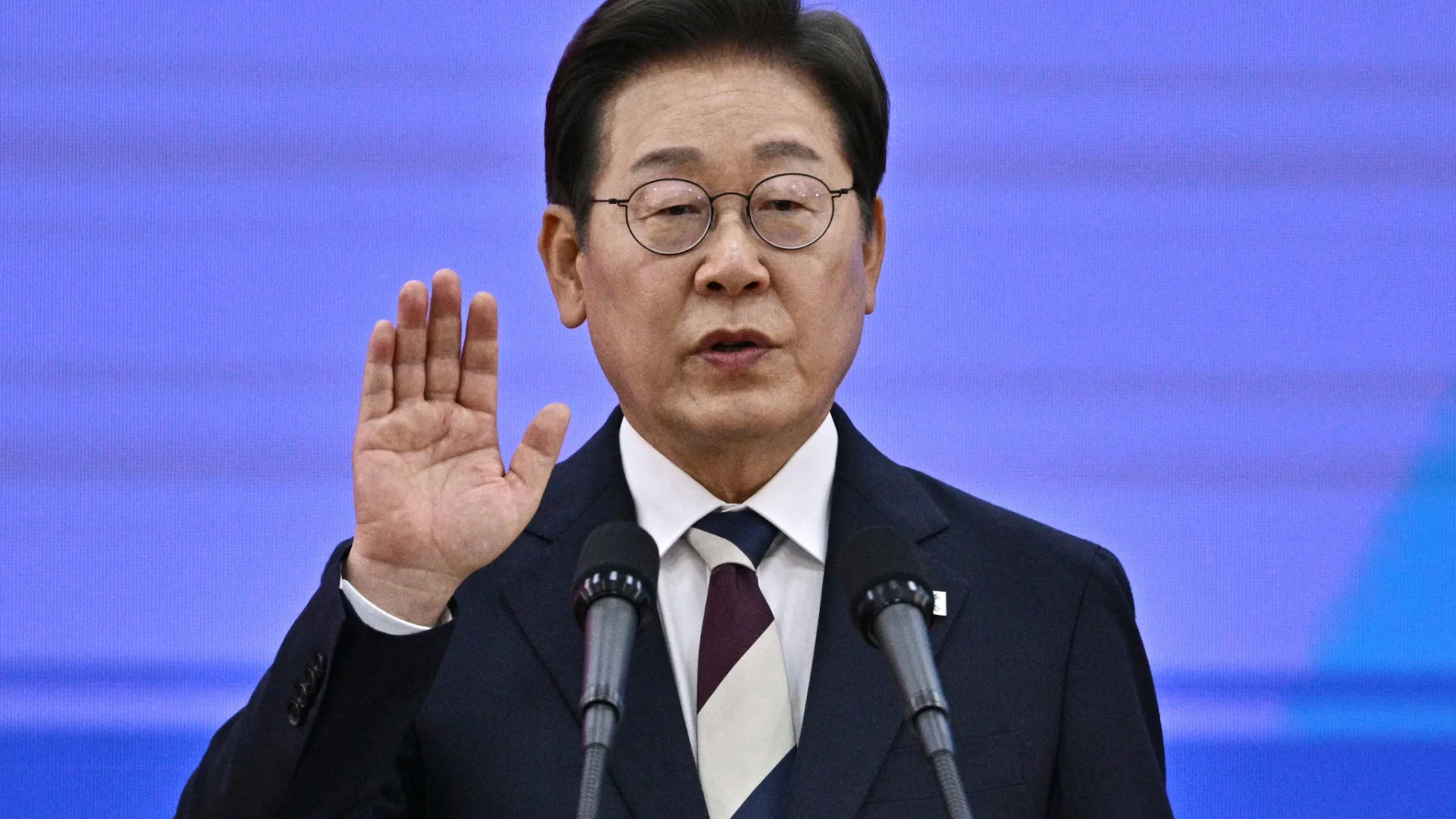 Prezydent Korei Południowej Lee Jae Myung. Fot. Asahi.