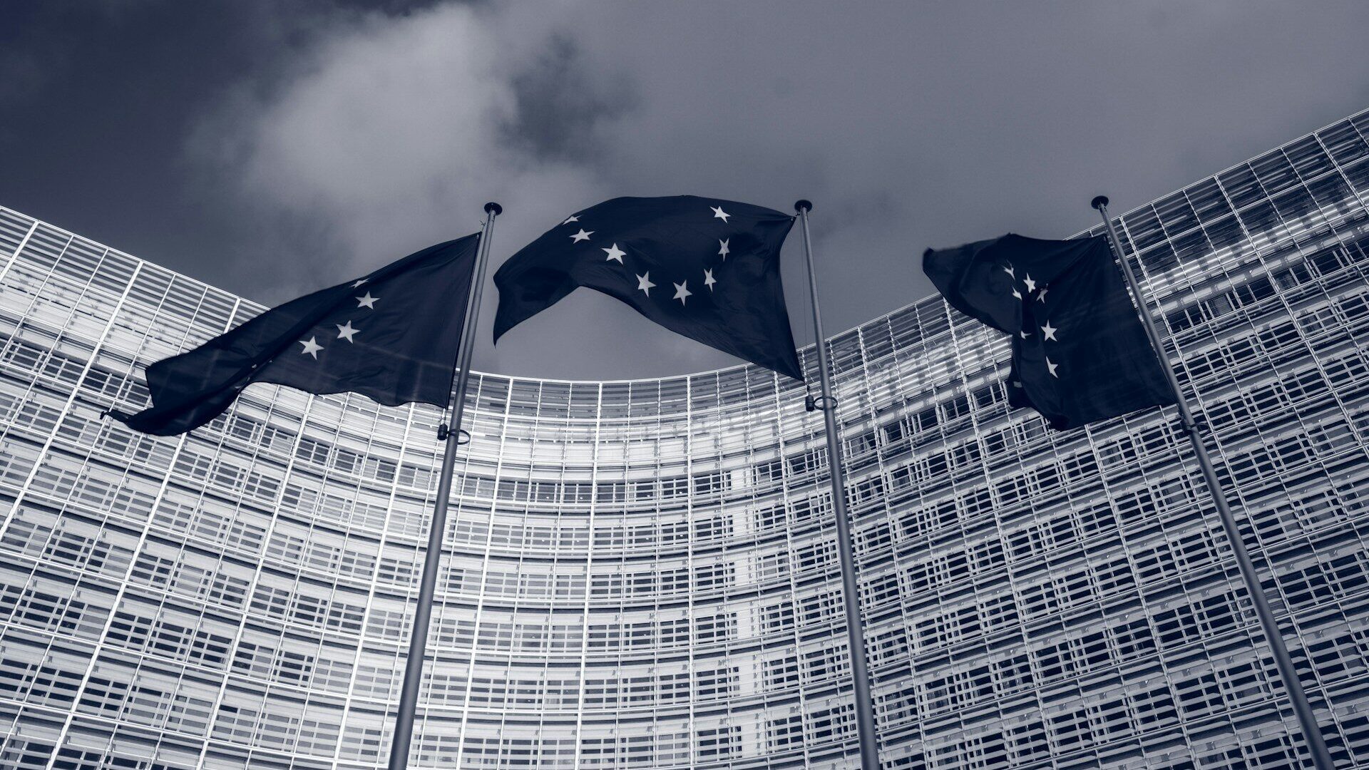 Flagi Unii Europejskiej. Fot. Unsplash.