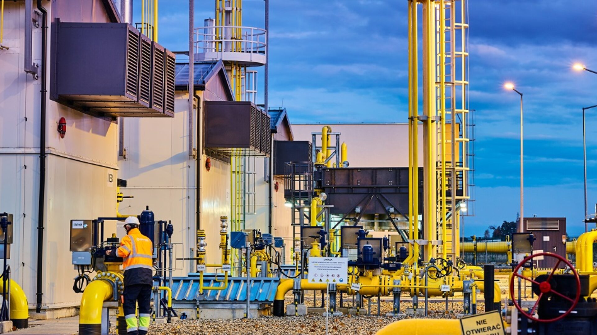Tłocznia gazu Lwówek. Fot. Gaz-System.